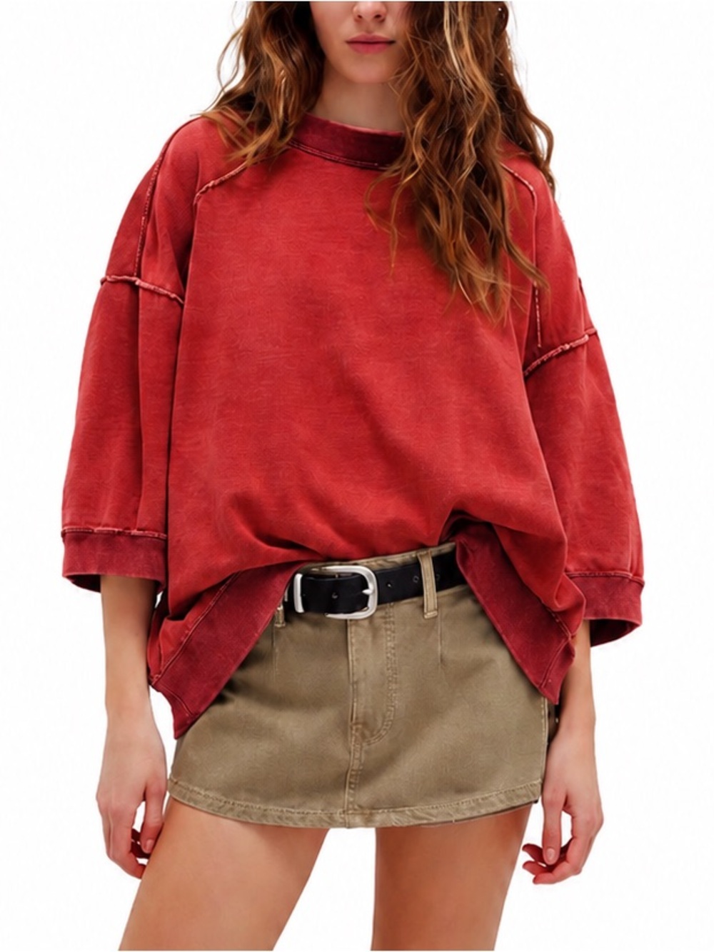 NWT We The Free Everything Pullover-Racing Red